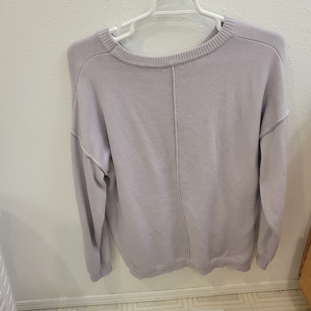 Pink Lily Lilac Heart Sweater - Picture 2 of 3